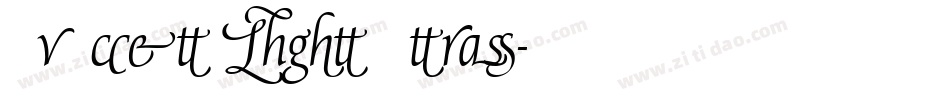 Avocet Light Xtras字体转换